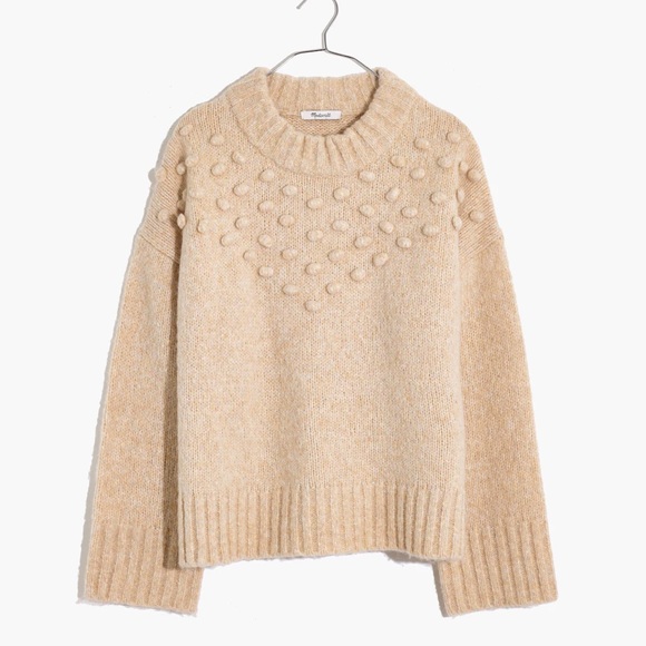 Madewell Placed Bobble Mockneck Sweater Size: XXS (Relaxed Fit) - Picture 16 of 16
